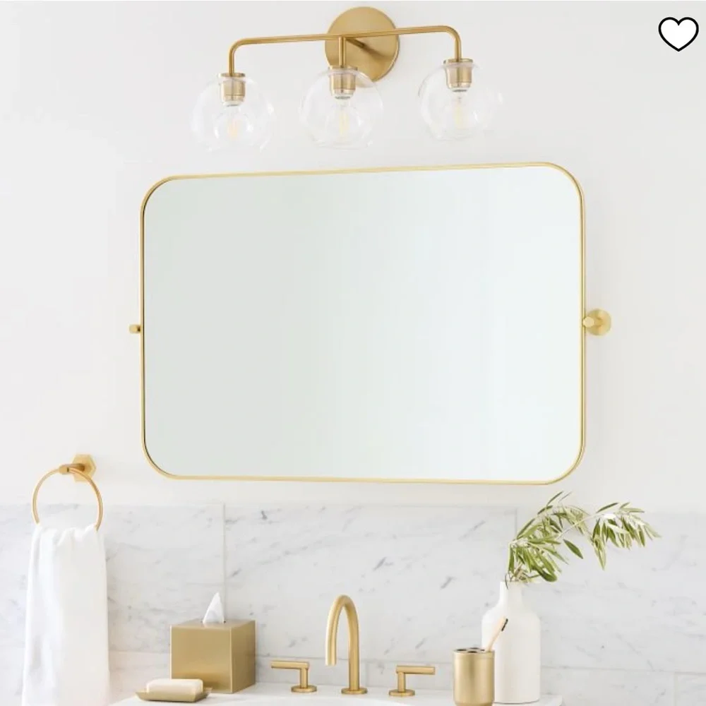 West Elm Metal Frame Pivot Mirror - Landscape